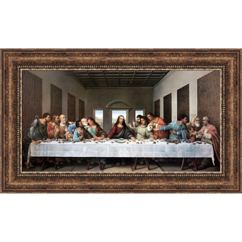 Leonardo da Vinci The Last Supper Framed Canvas Giclee ...