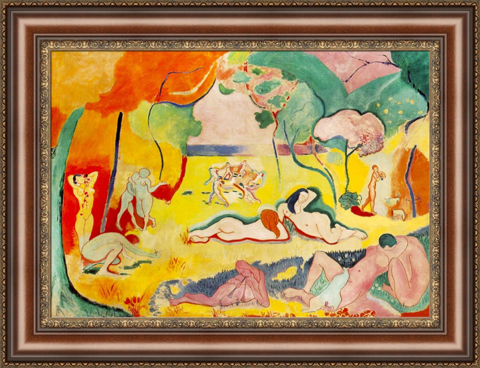 Henri Matisse The Joy of Life Framed Canvas Giclee Print 27"x20.5" (V0516) eBay